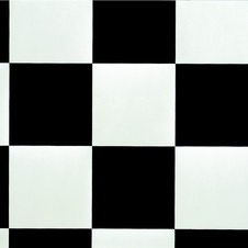 PVC GERFLOR-Texline 0015-2m Damier Black & White (7227) černo-bílá šachovnice